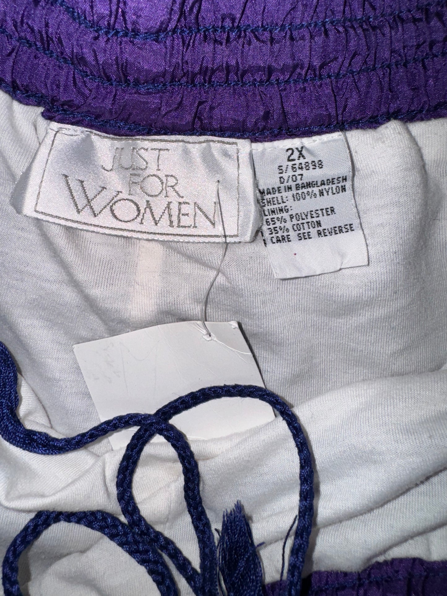 Purple Windbreaker Pants