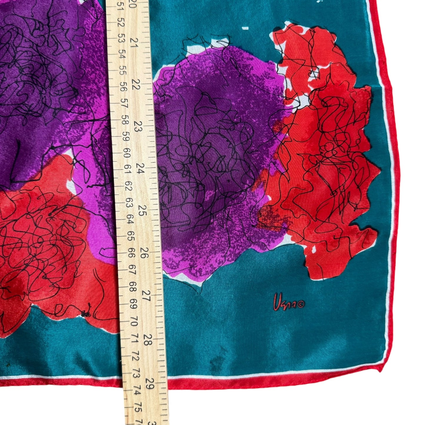 Floral Usna All Silk Scarf