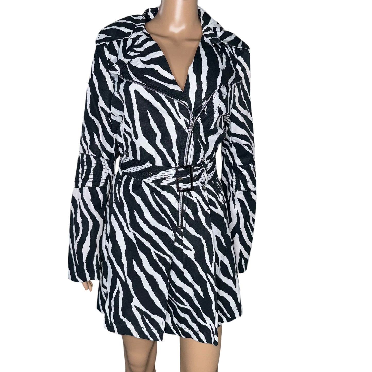 Zebra Belted Jacket
