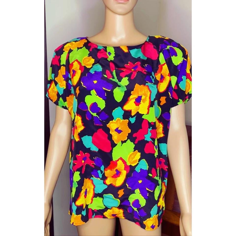 Bright Floral Blouse