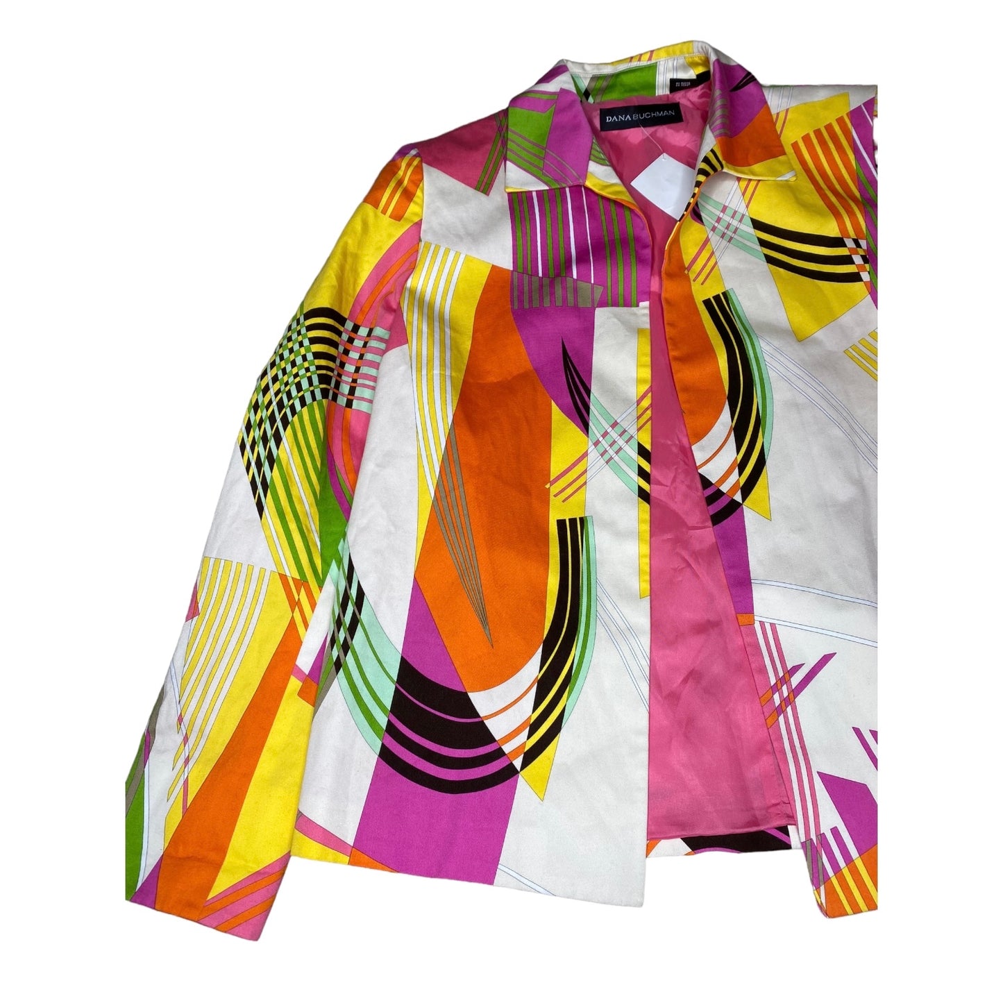 Dana Buchman Bright Neon Blazer Jacket
