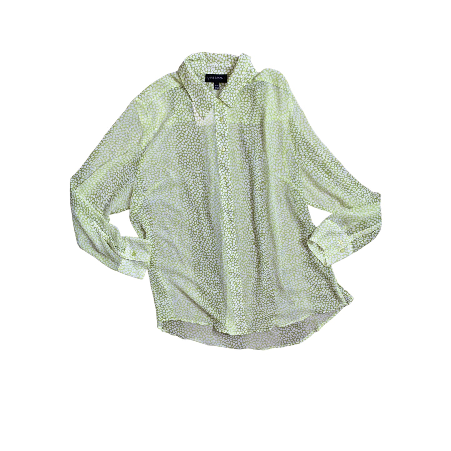 Green Pebble Print Long Sleeves