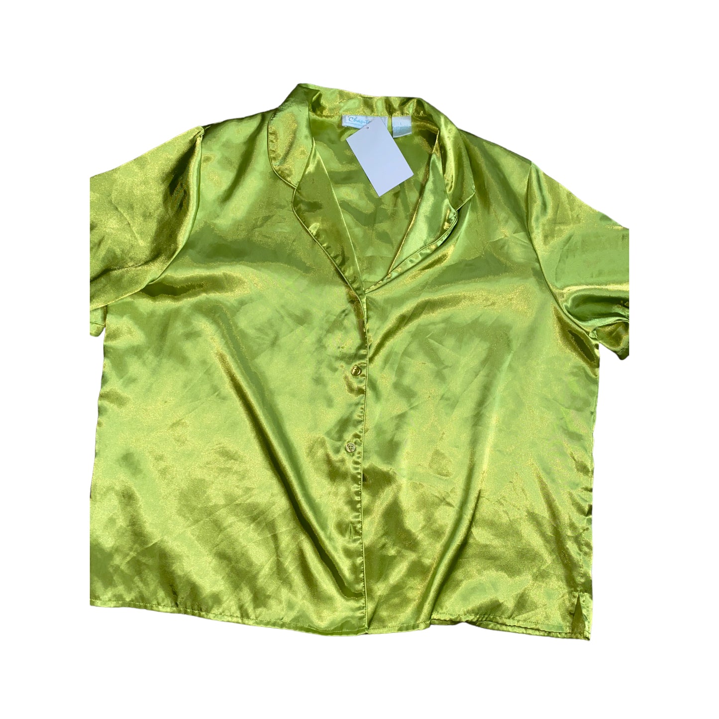 Green Solid Botton Down