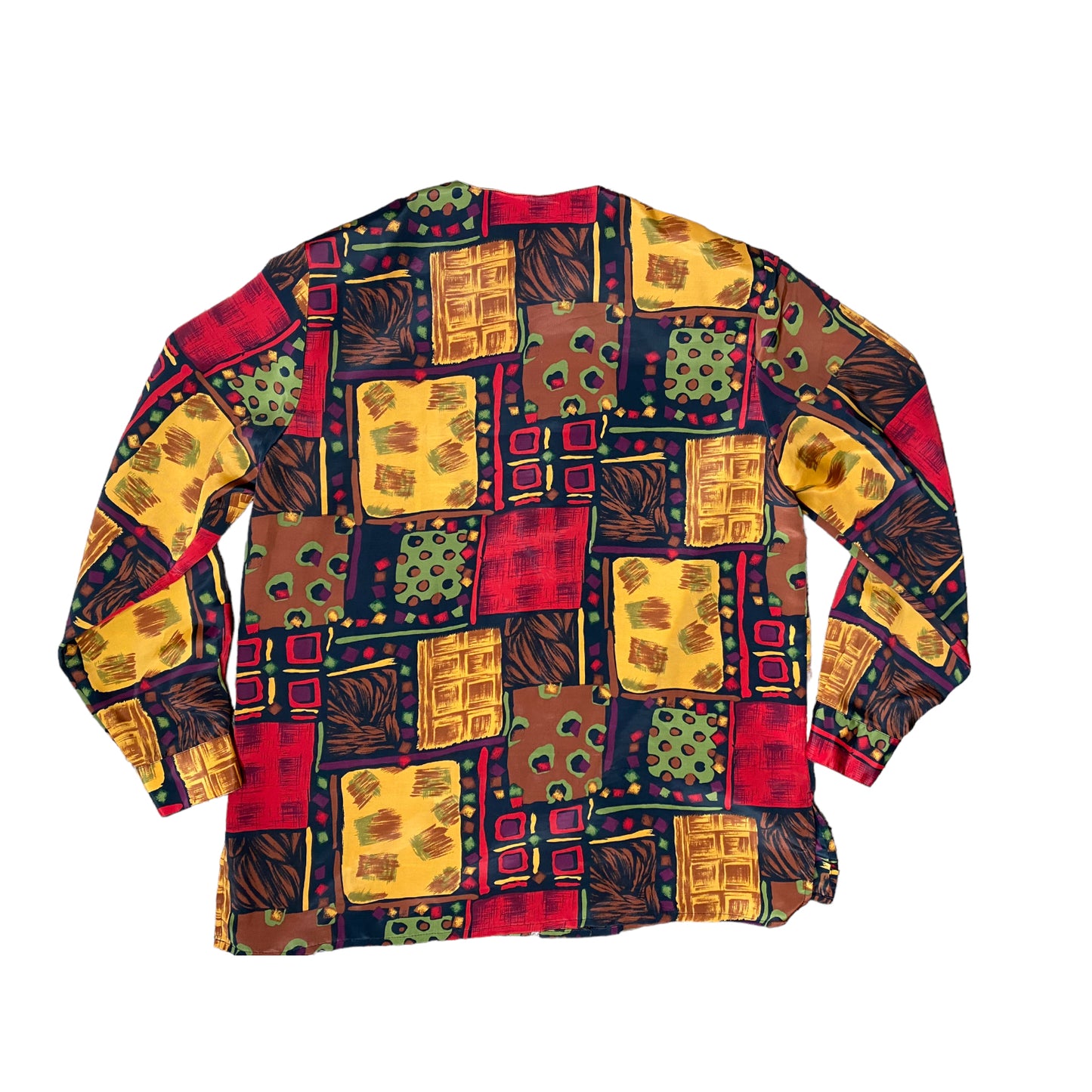 Grunge Silky Long Sleeve Blouse