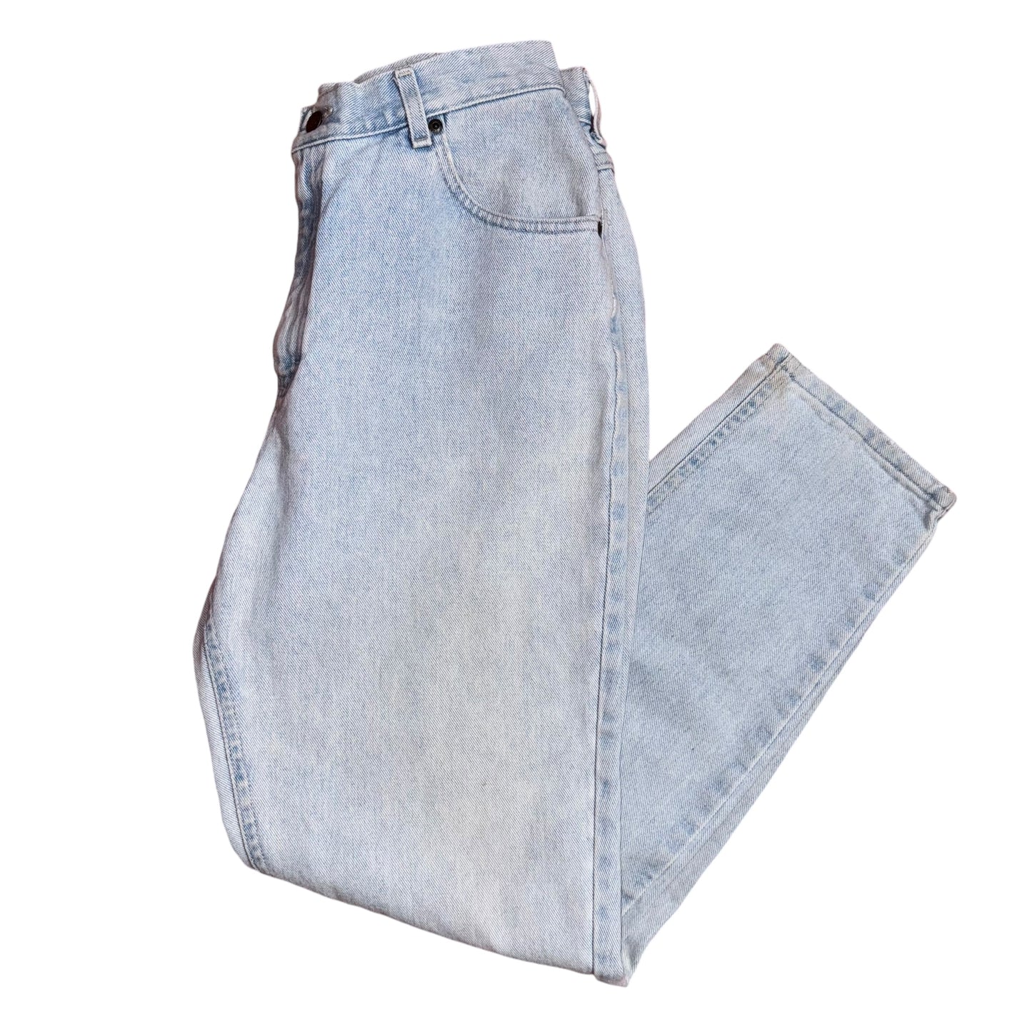Vtg Lee Jeans Womens 20 W Blue Light Wash High Waist Tapered Denim
