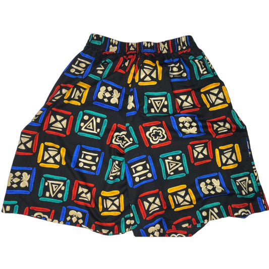 Abstract Multi Color Shorts