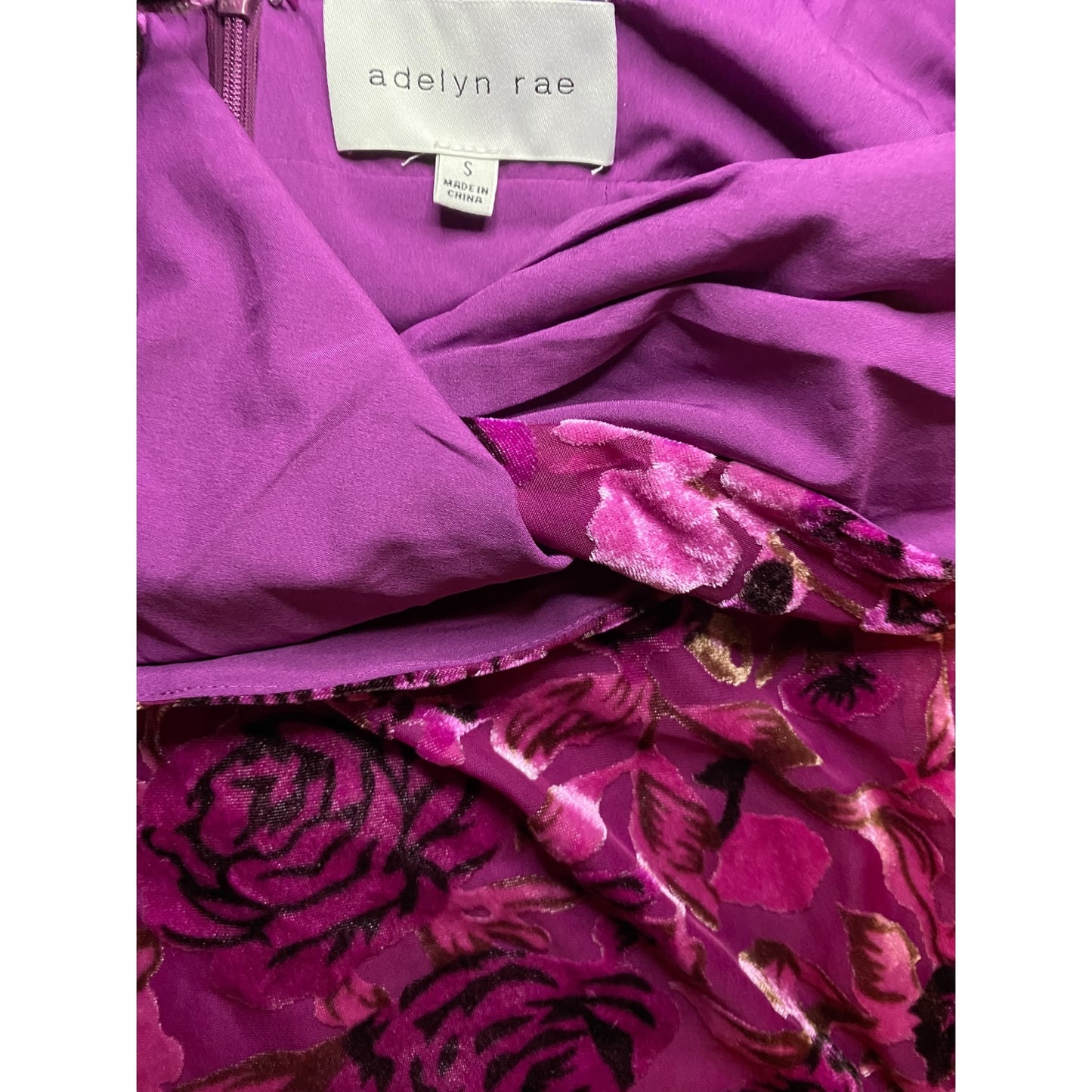 Velvety Burnout Roses Slipdress