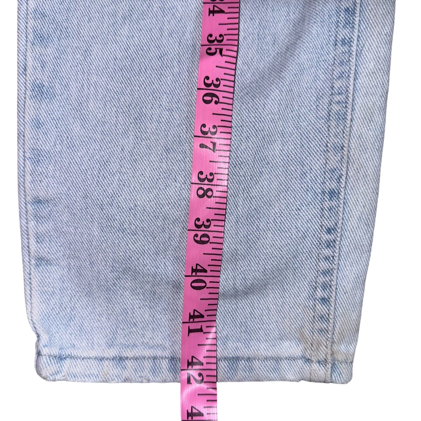 Vtg Lee Jeans Womens 20 W Blue Light Wash High Waist Tapered Denim