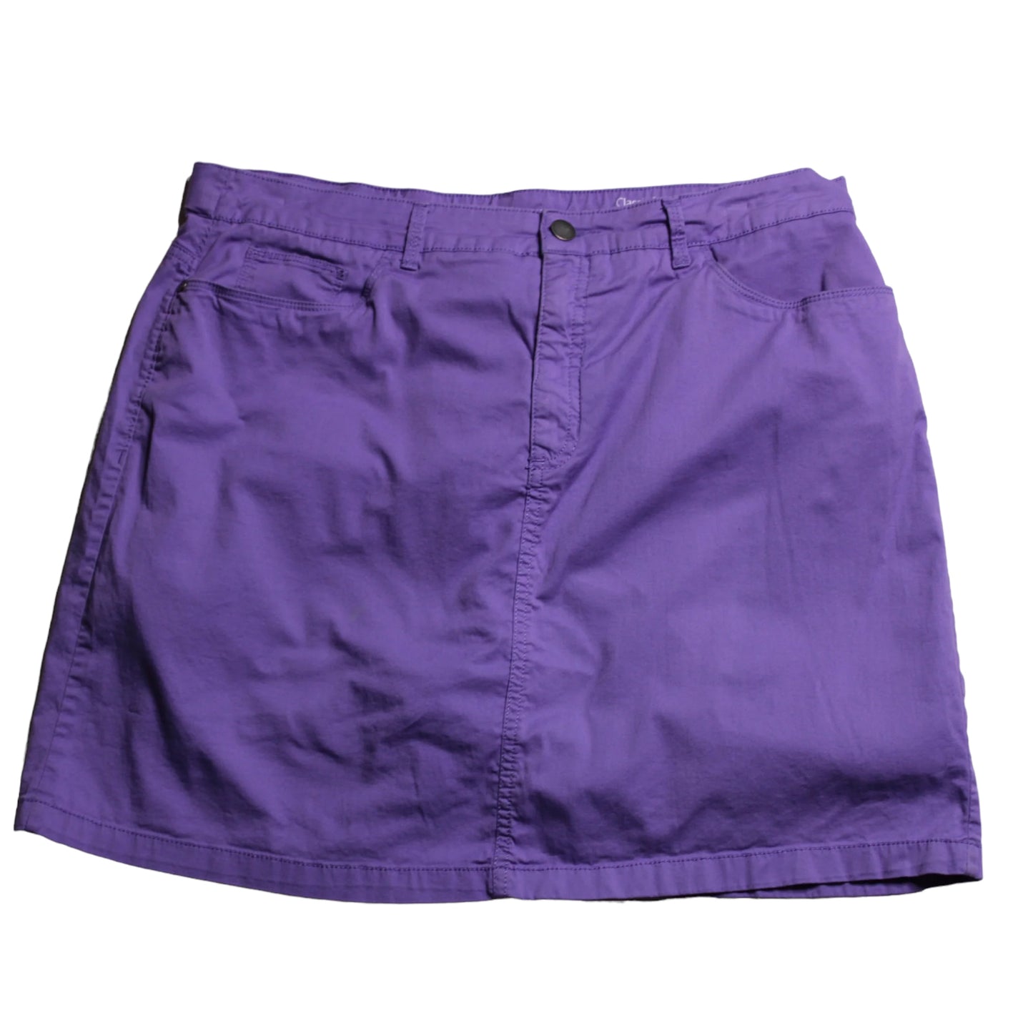 Purple Classic Fit Stretch Skort