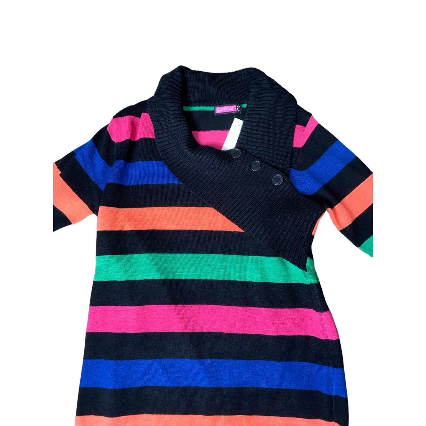 Retro Colorful Striped Sweater