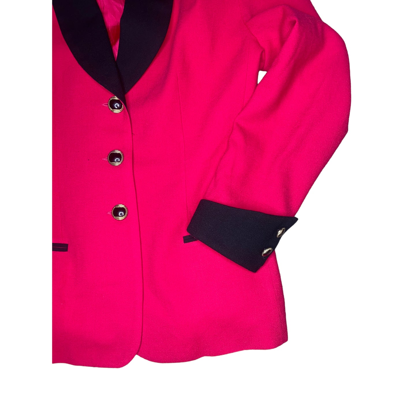 Hot Pink Double Breast Blazer