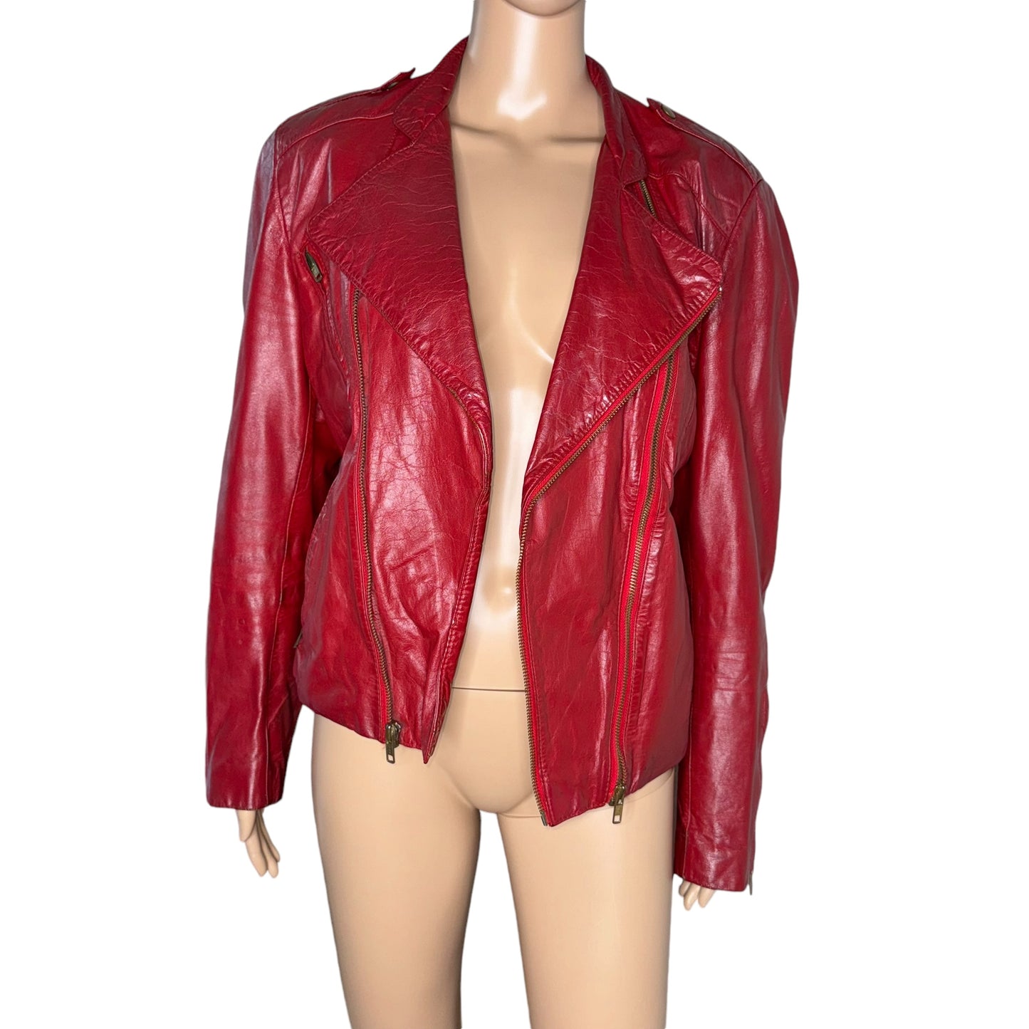 Vintage 80’s Wilson's Red Leather