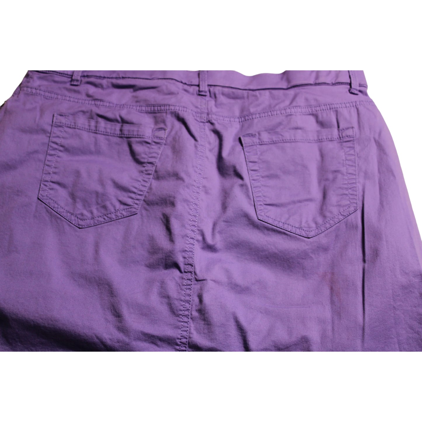 Purple Classic Fit Stretch Skort