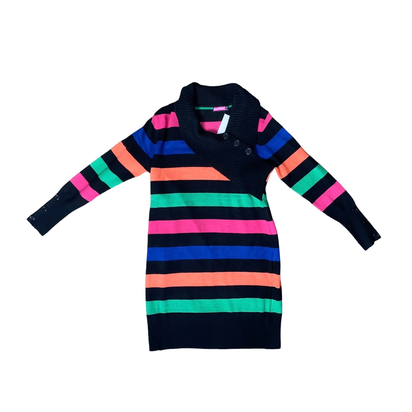 Retro Colorful Striped Sweater