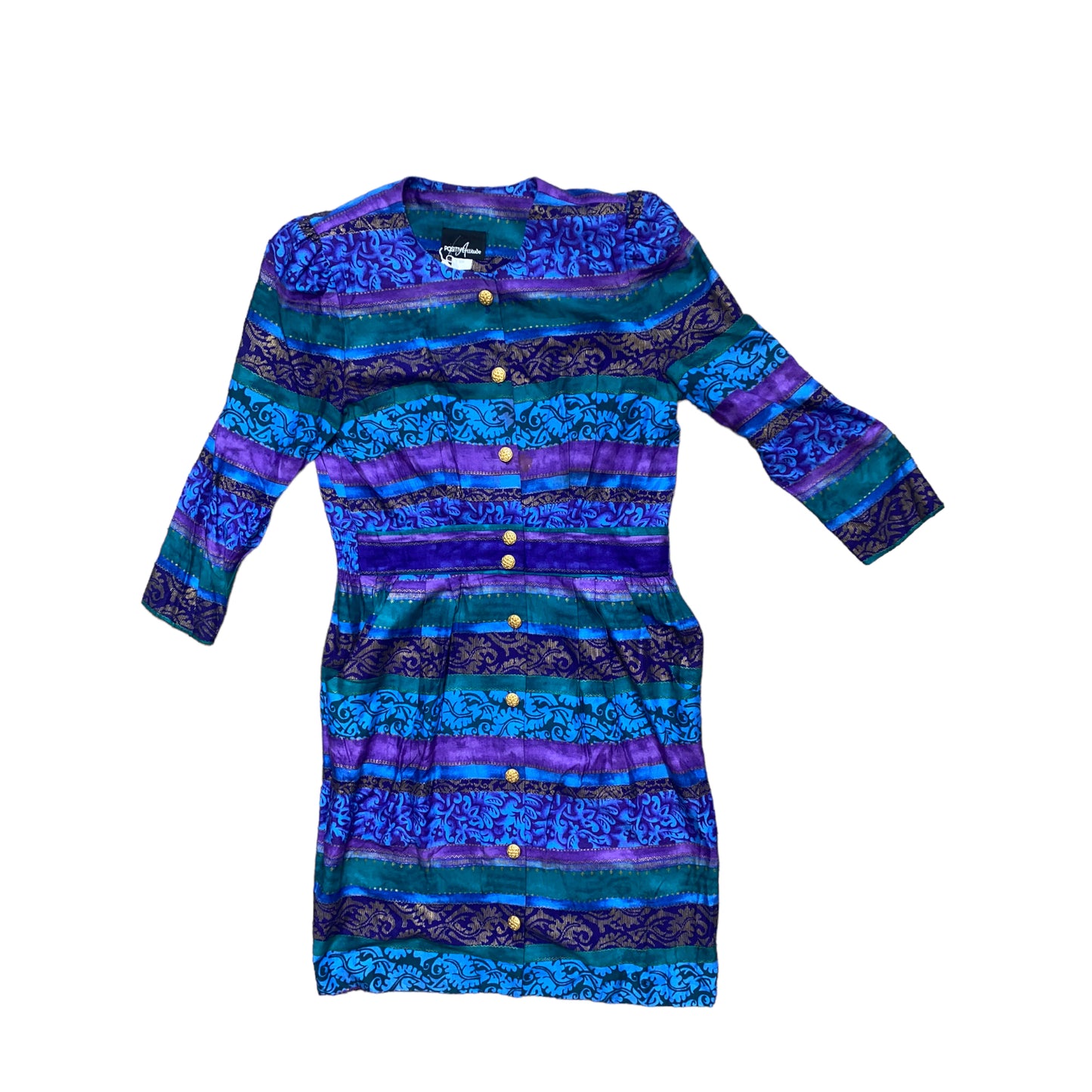 Vintage Positive Attitude Button Up Dress