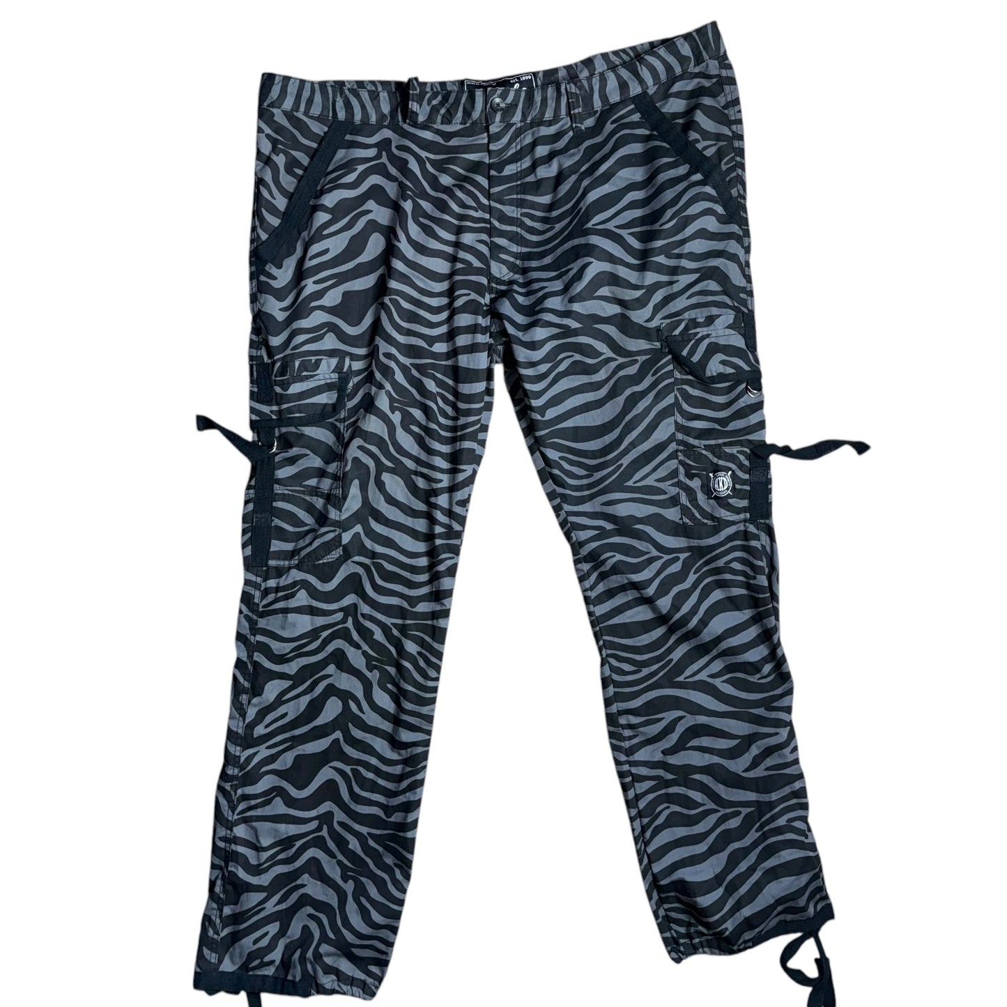 Grey Zebra Cargo Pants