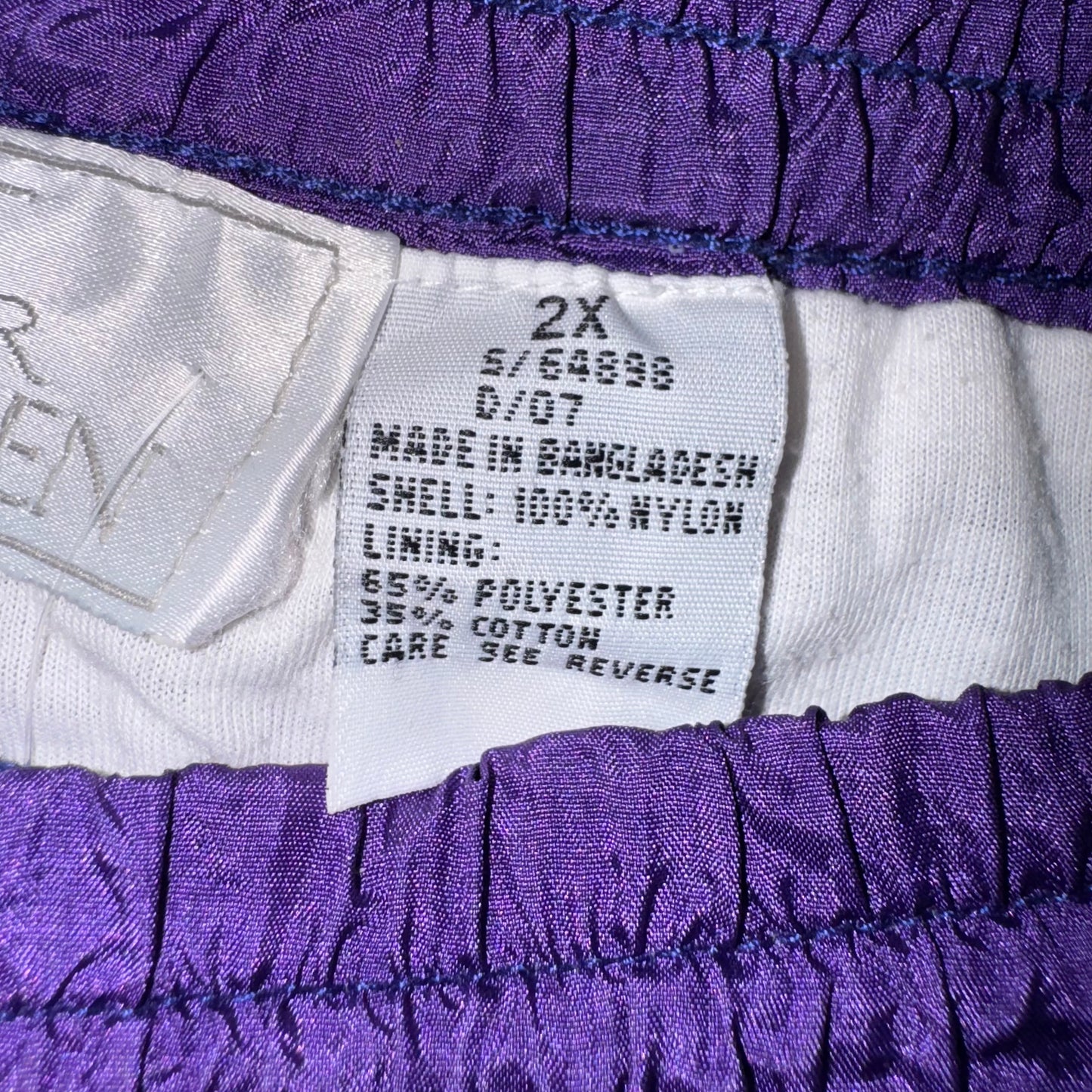 Purple Windbreaker Pants