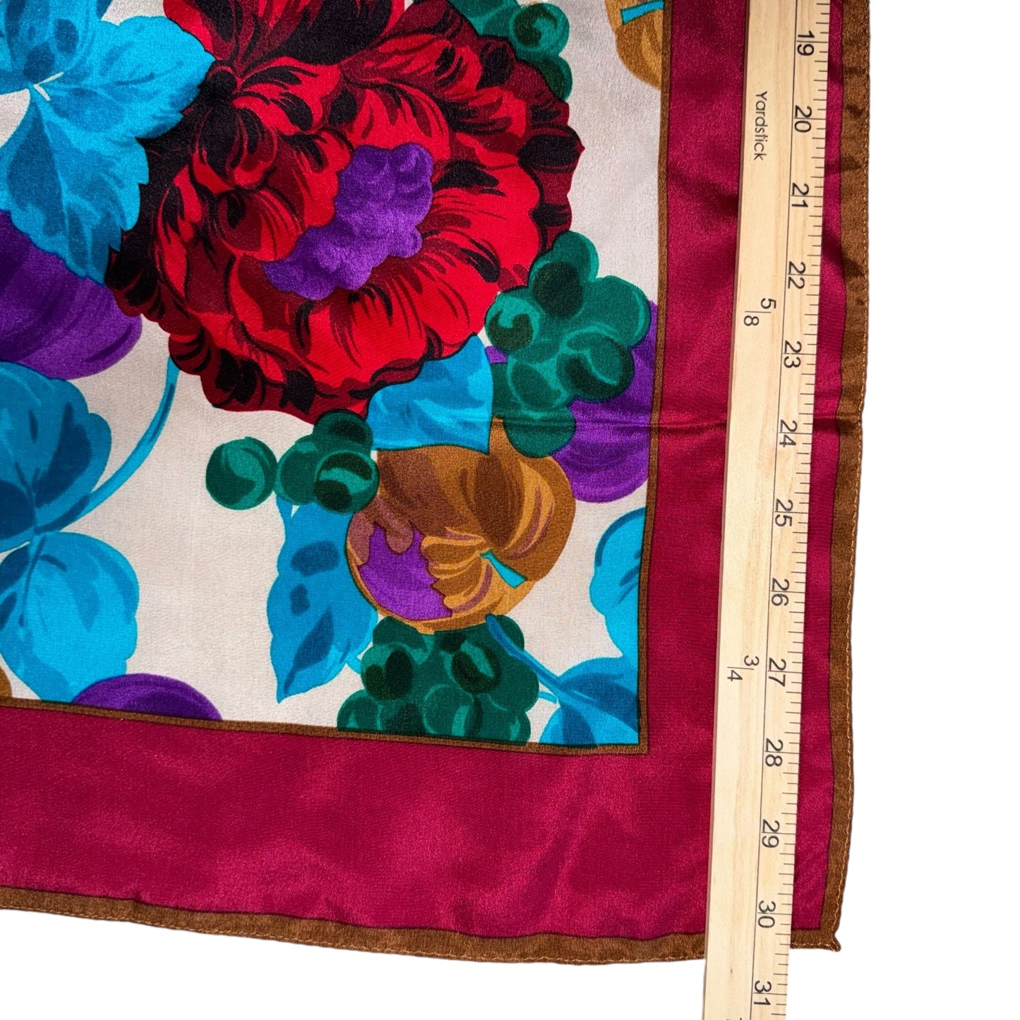 Floral Speciality House 100% Silk Scarf• Large Square Silk