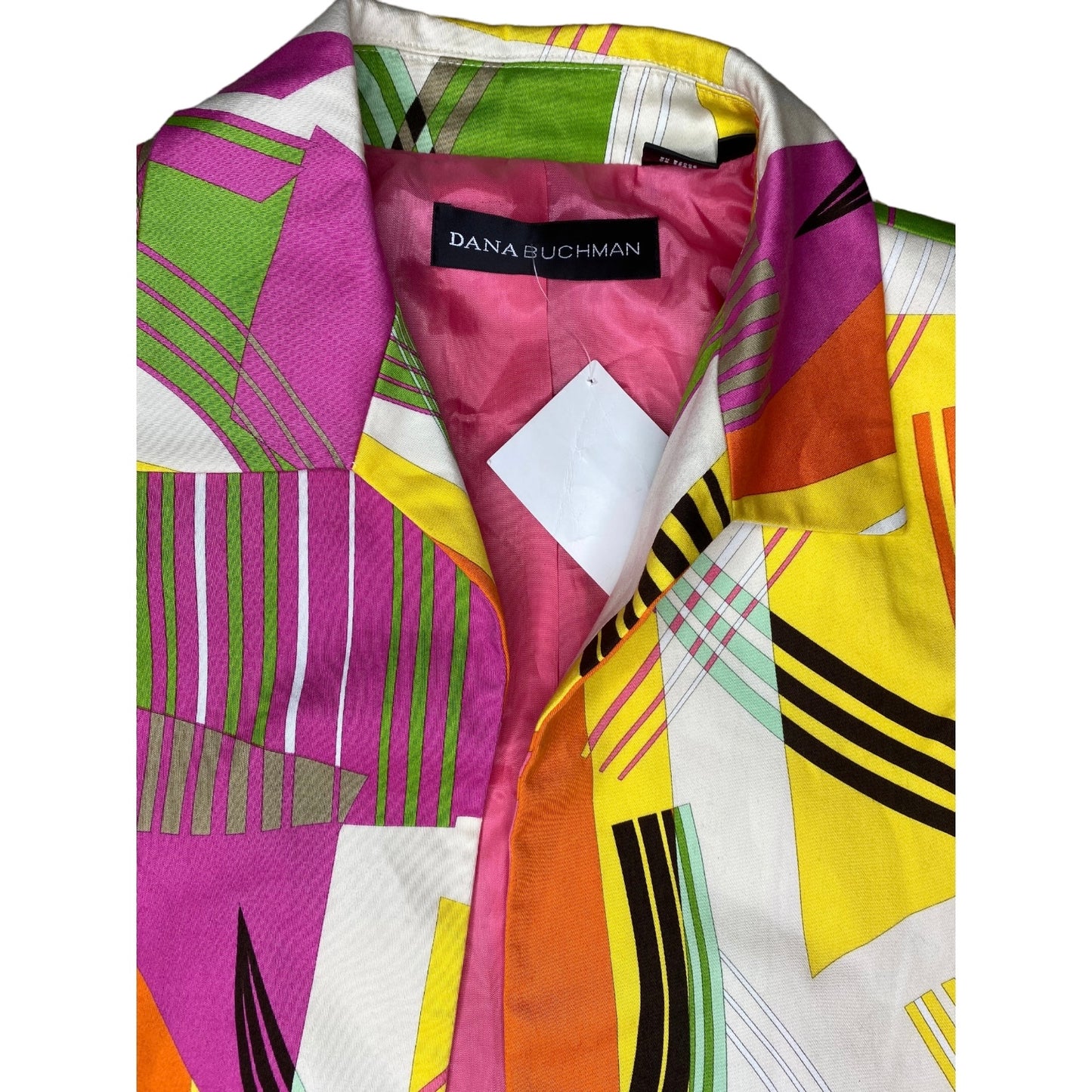 Dana Buchman Bright Neon Blazer Jacket