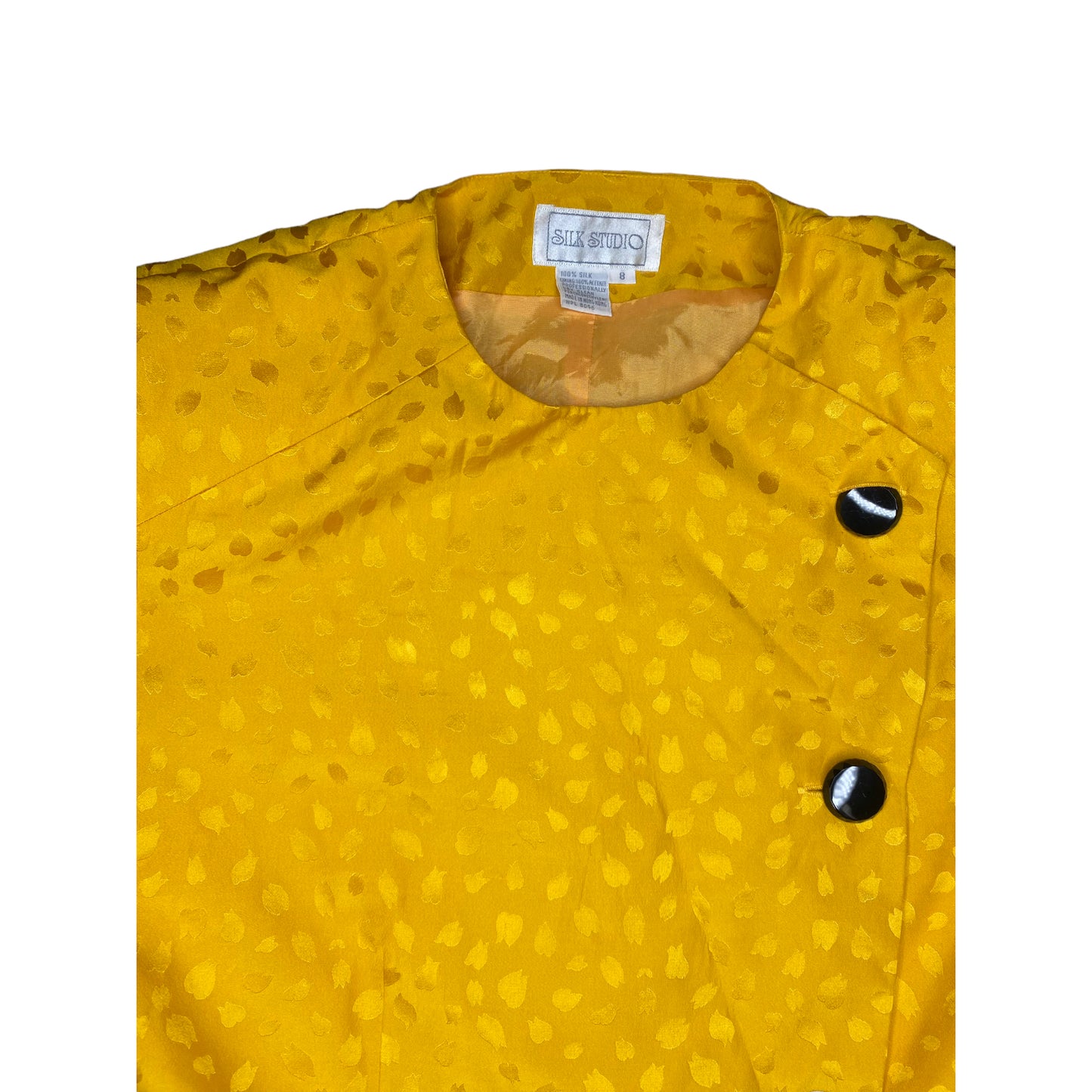 Yellow Silk Blazer Jacket