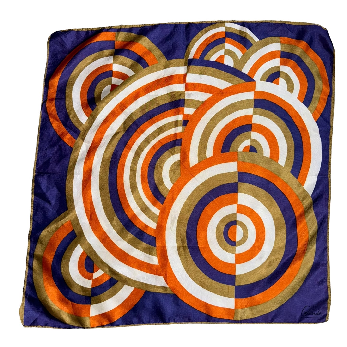 70s Retro Abstract Scarf