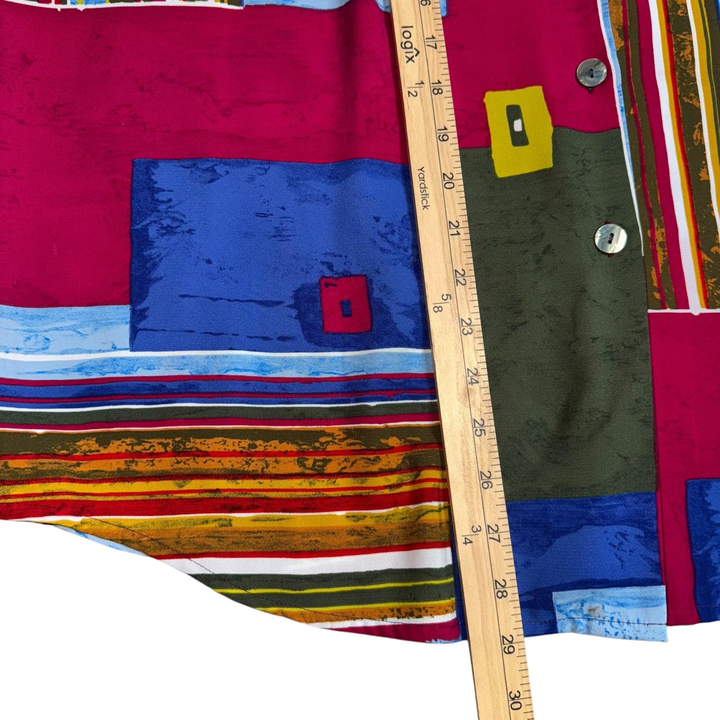 Patchwork Button Up Shirt