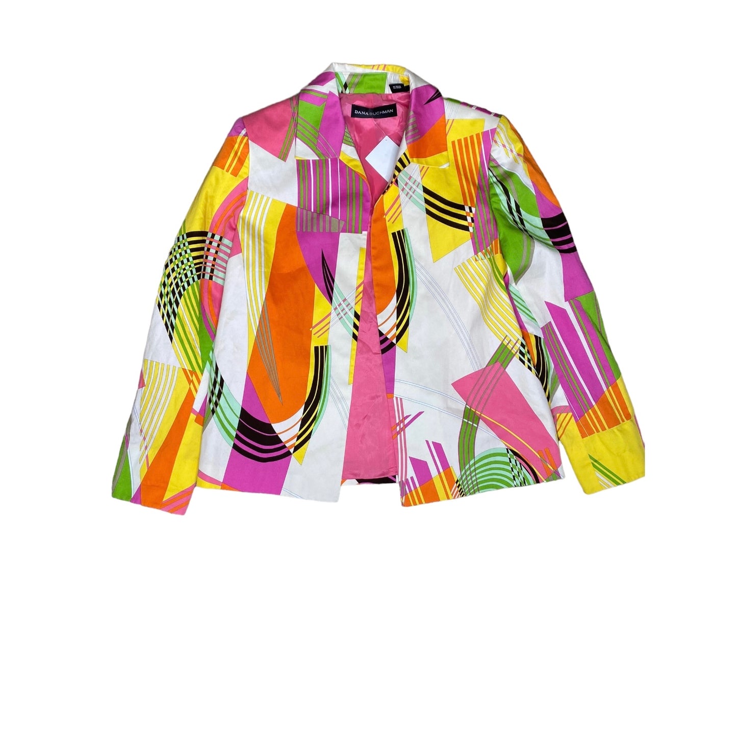 Dana Buchman Bright Neon Blazer Jacket
