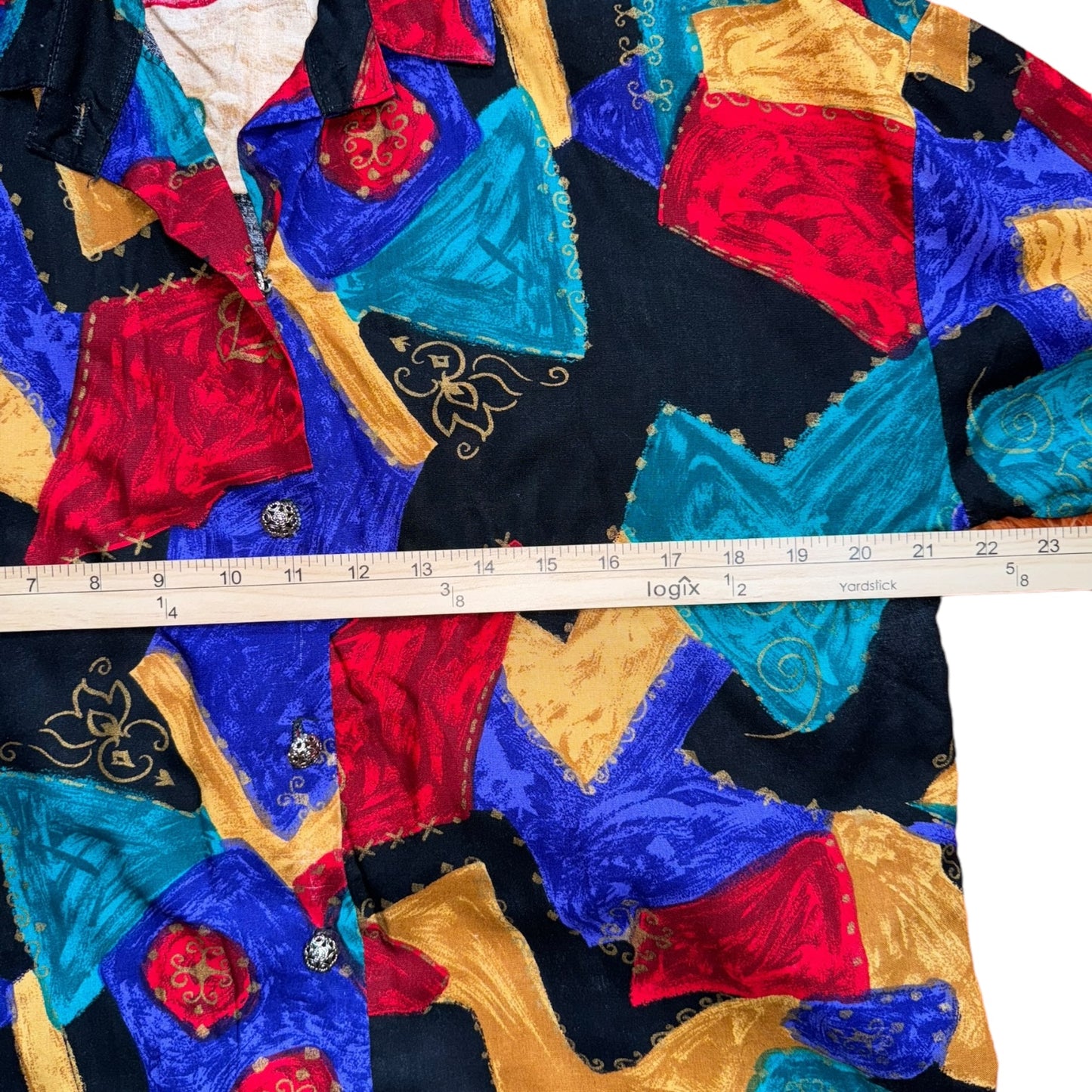 California Connections Watercolor Print Blouse