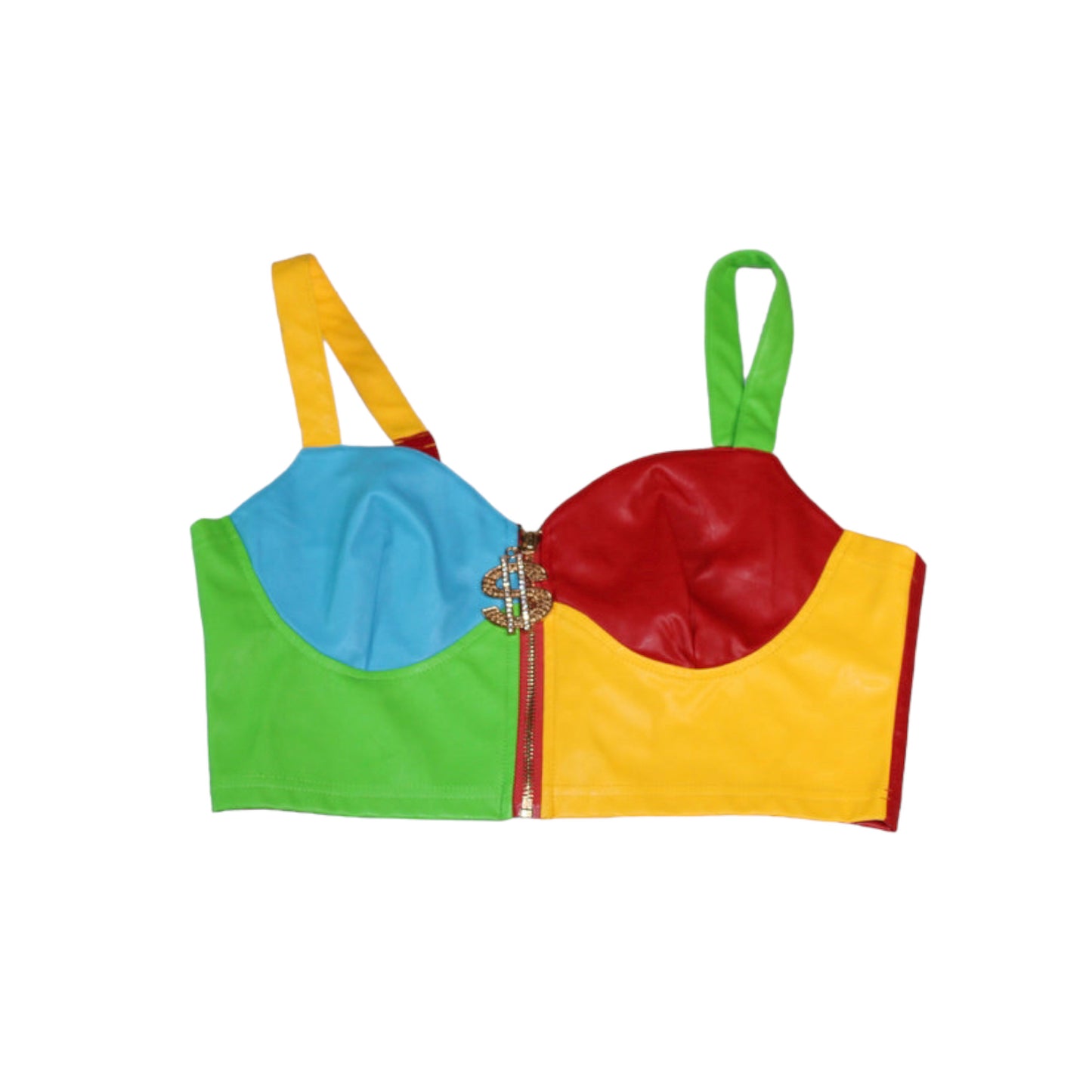 Colorblock Bustier Top
