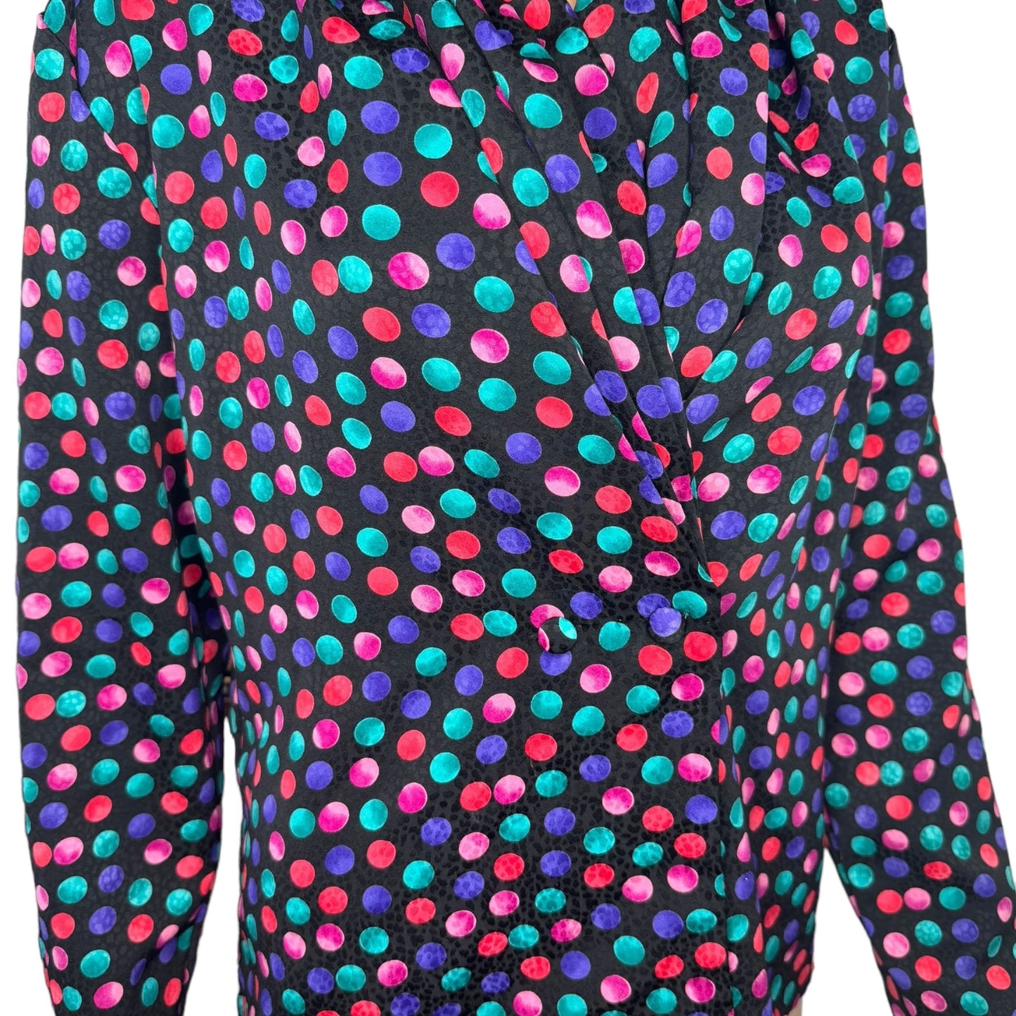Polka Dot Wrap Top