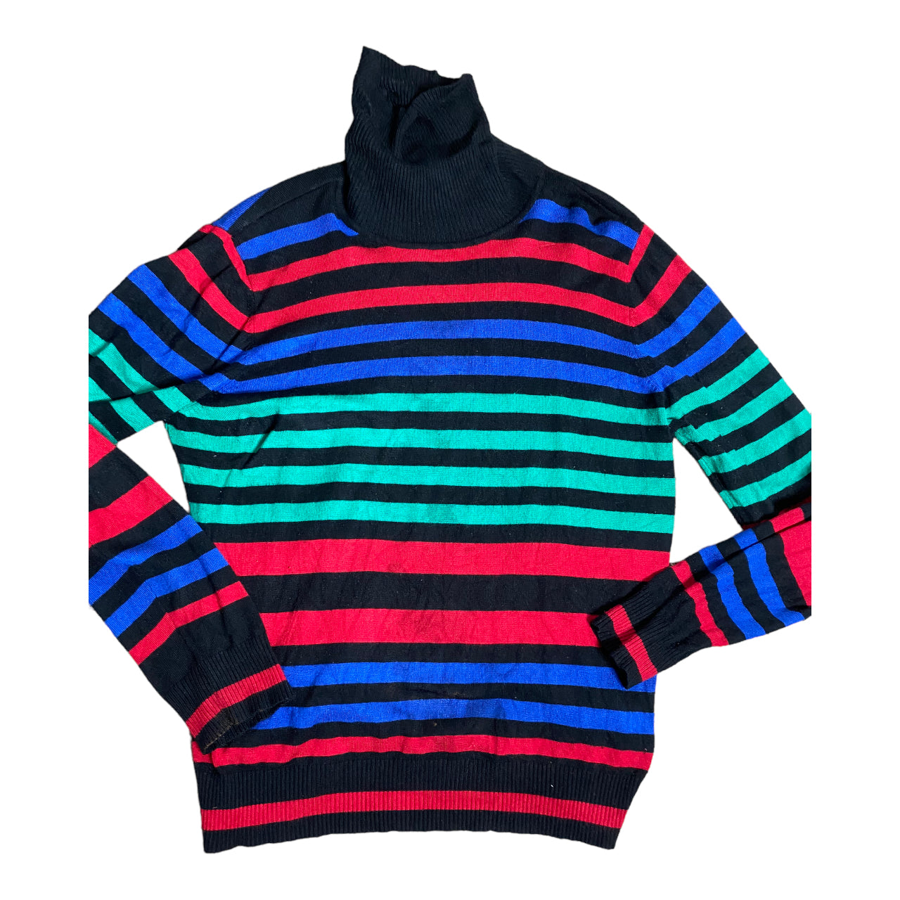 Striped Turtleneck Sweater