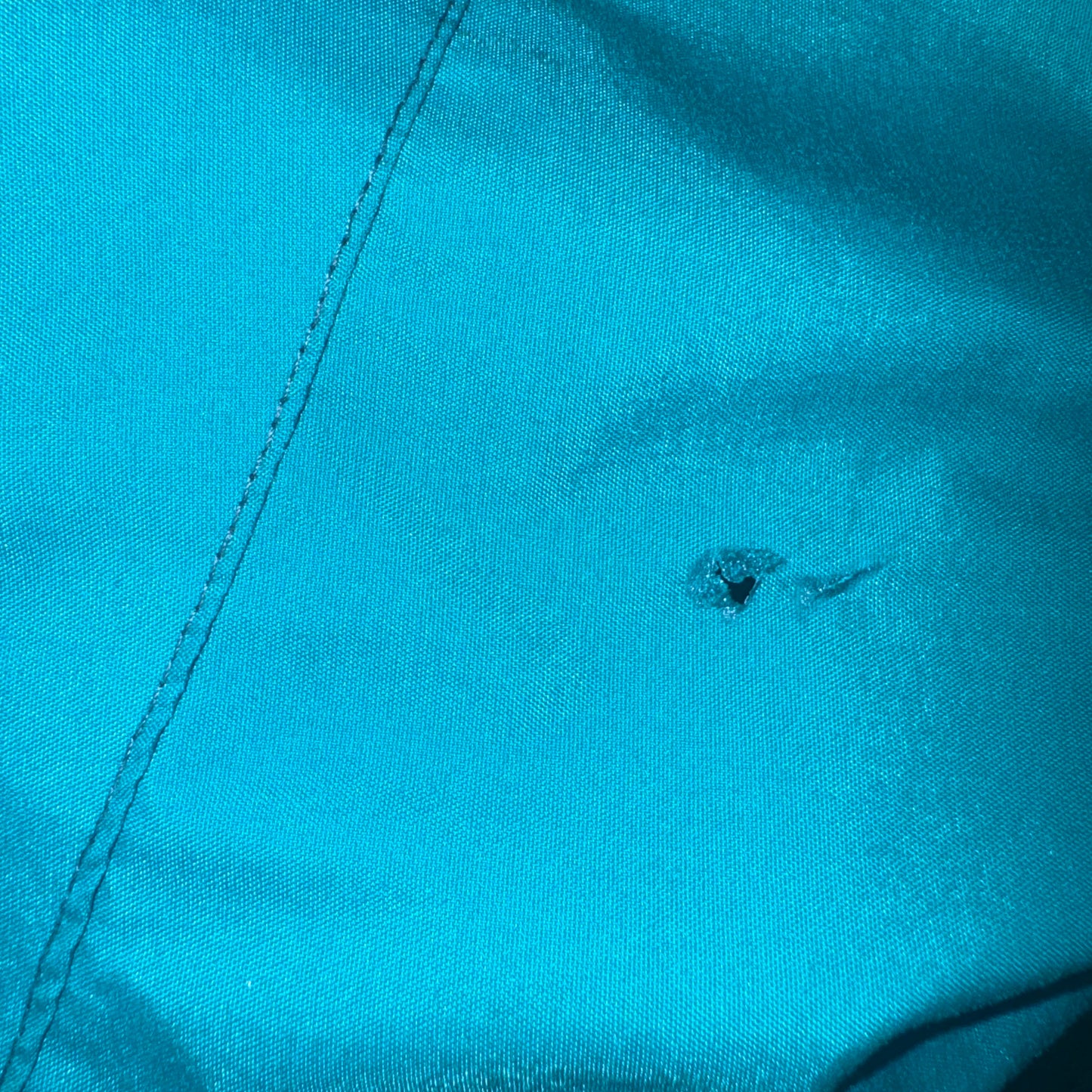 Turquoise & Black North Face Jacket