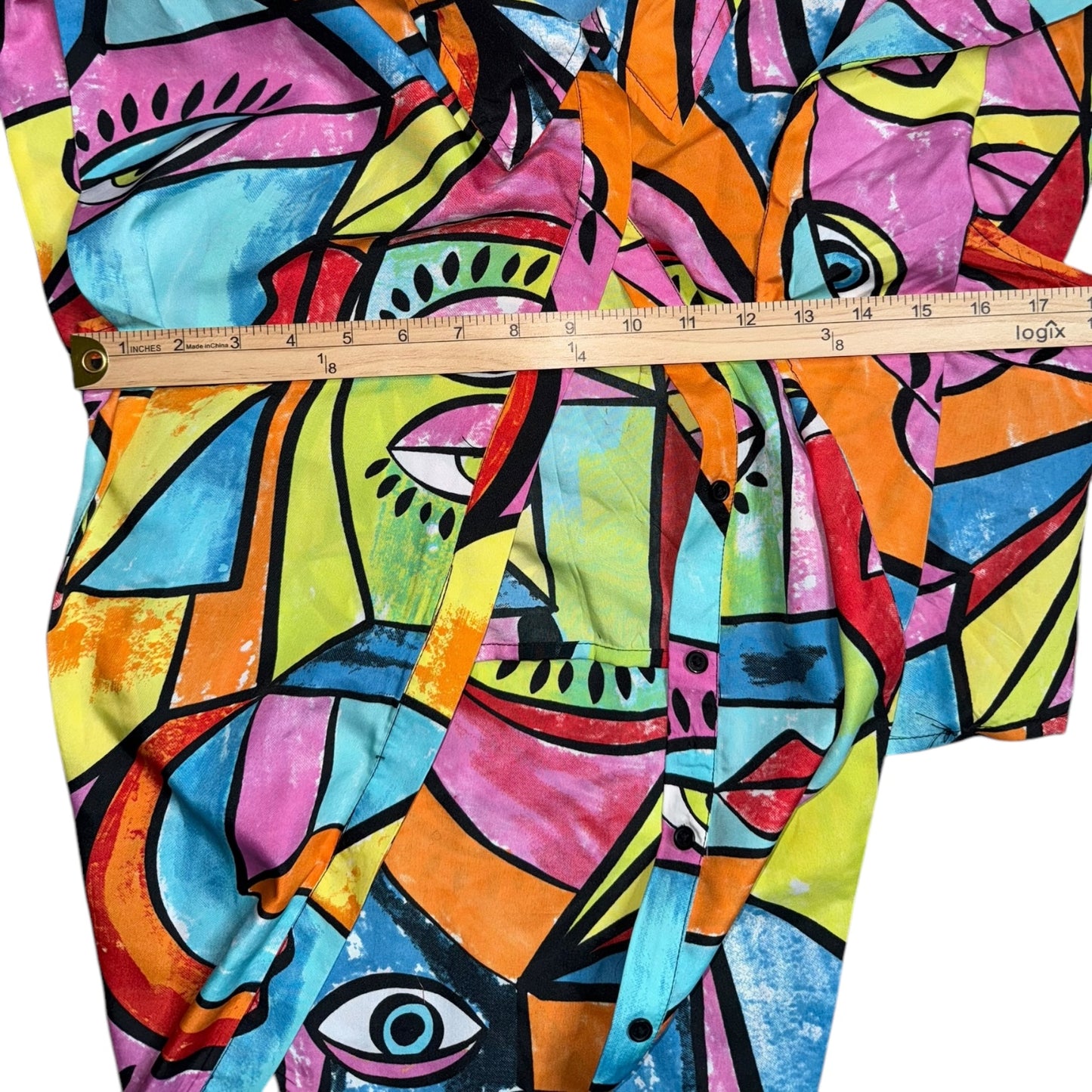 Abstract Split Blouse