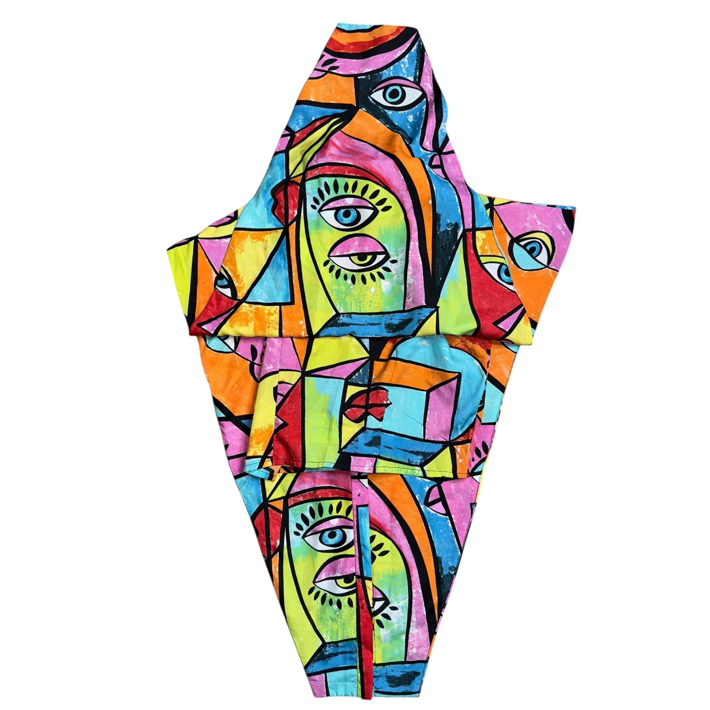 Abstract Split Blouse