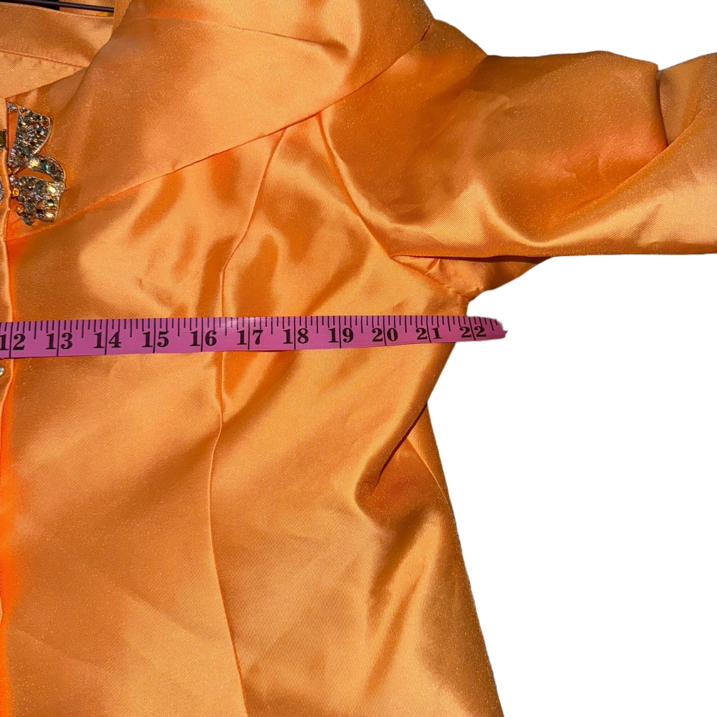 Peach Formal Occasion Embellished 2 Piece Skirt