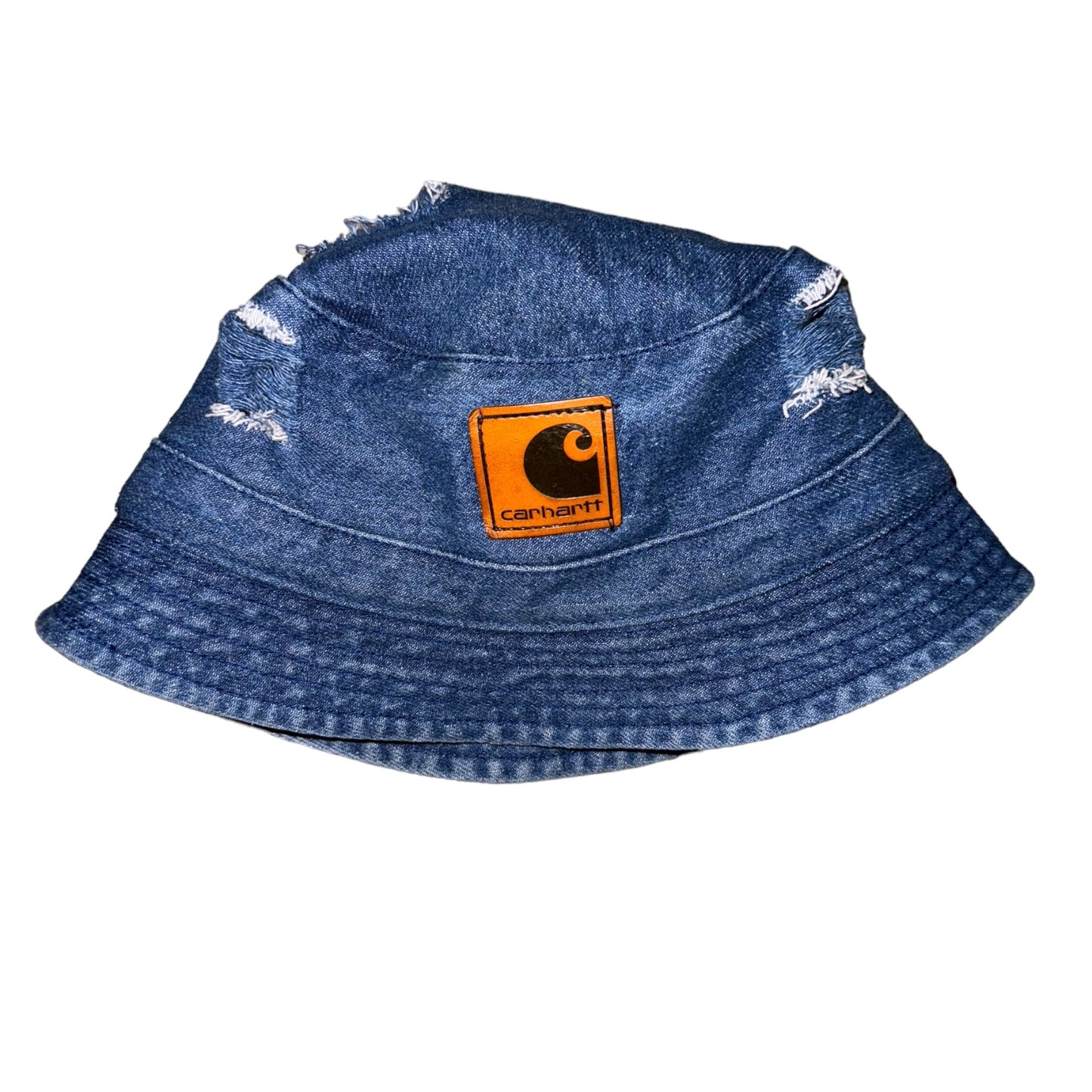 Distressed Denim Carhartt Bucket Hat