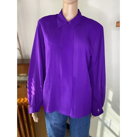 Purple Rain Sheer Blouse