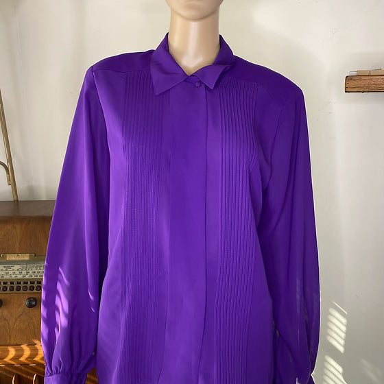 Purple Rain Sheer Blouse