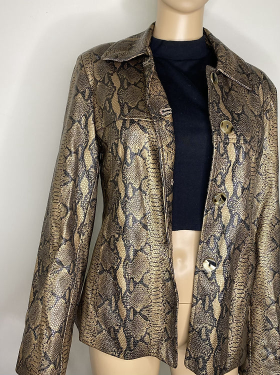Python Snake Leather Jacket