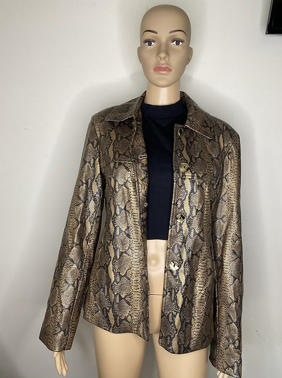 Python Snake Leather Jacket