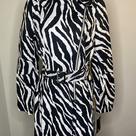 Zebra Belted Jacket