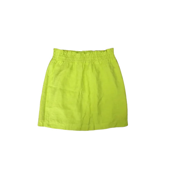 J. Crew Lime Green City Mini Skirt