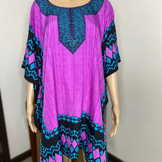 Purple Blue Kaftan