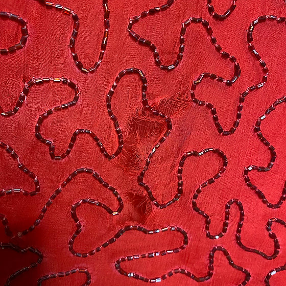 Red Sequins Dress (small flaw)