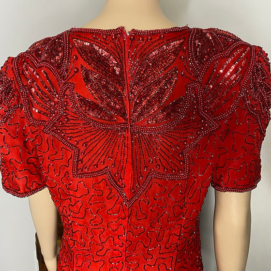 Red Sequins Dress (small flaw)