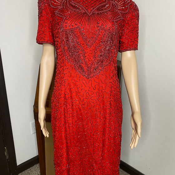 Red Sequins Dress (small flaw)