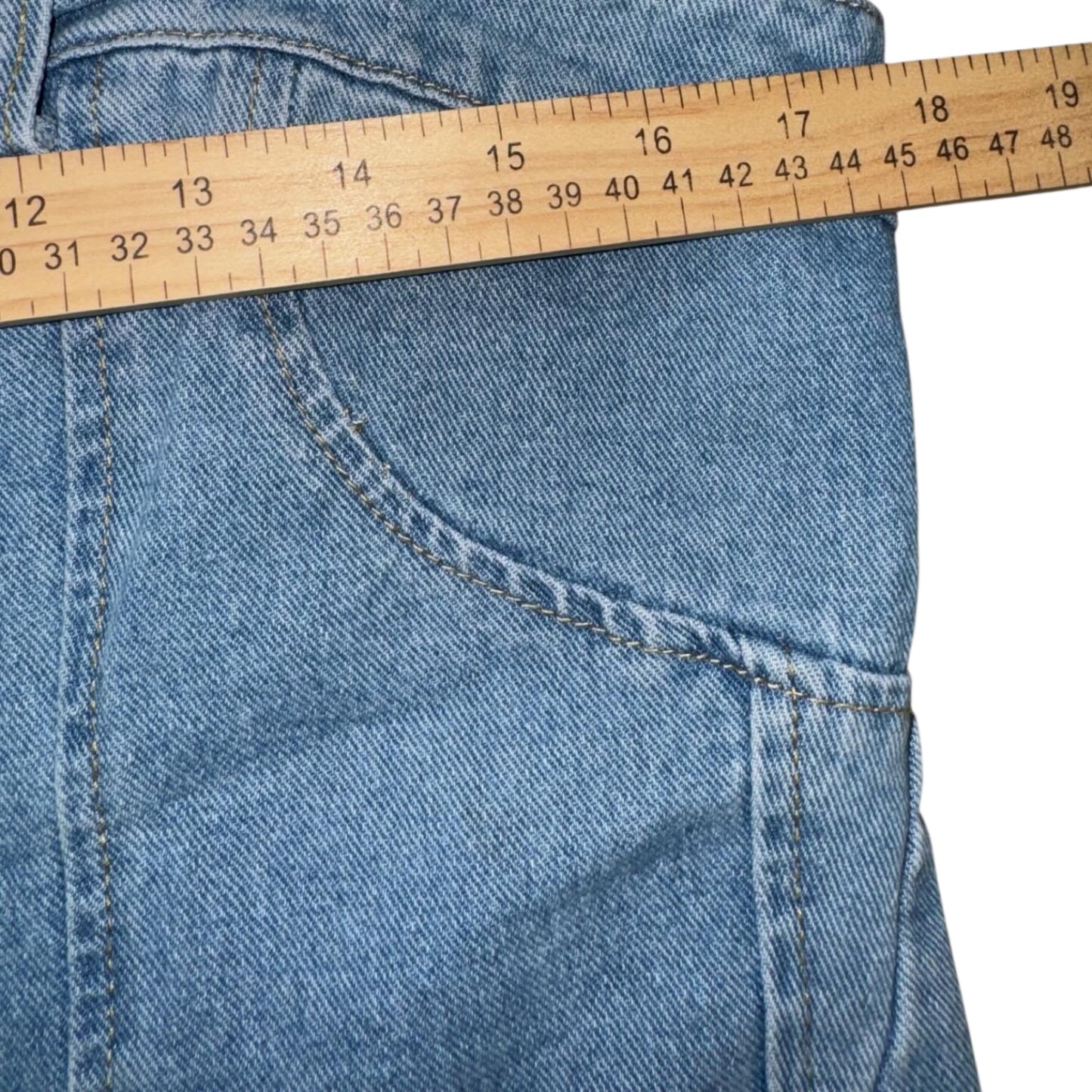 Blue Denim Corset Top