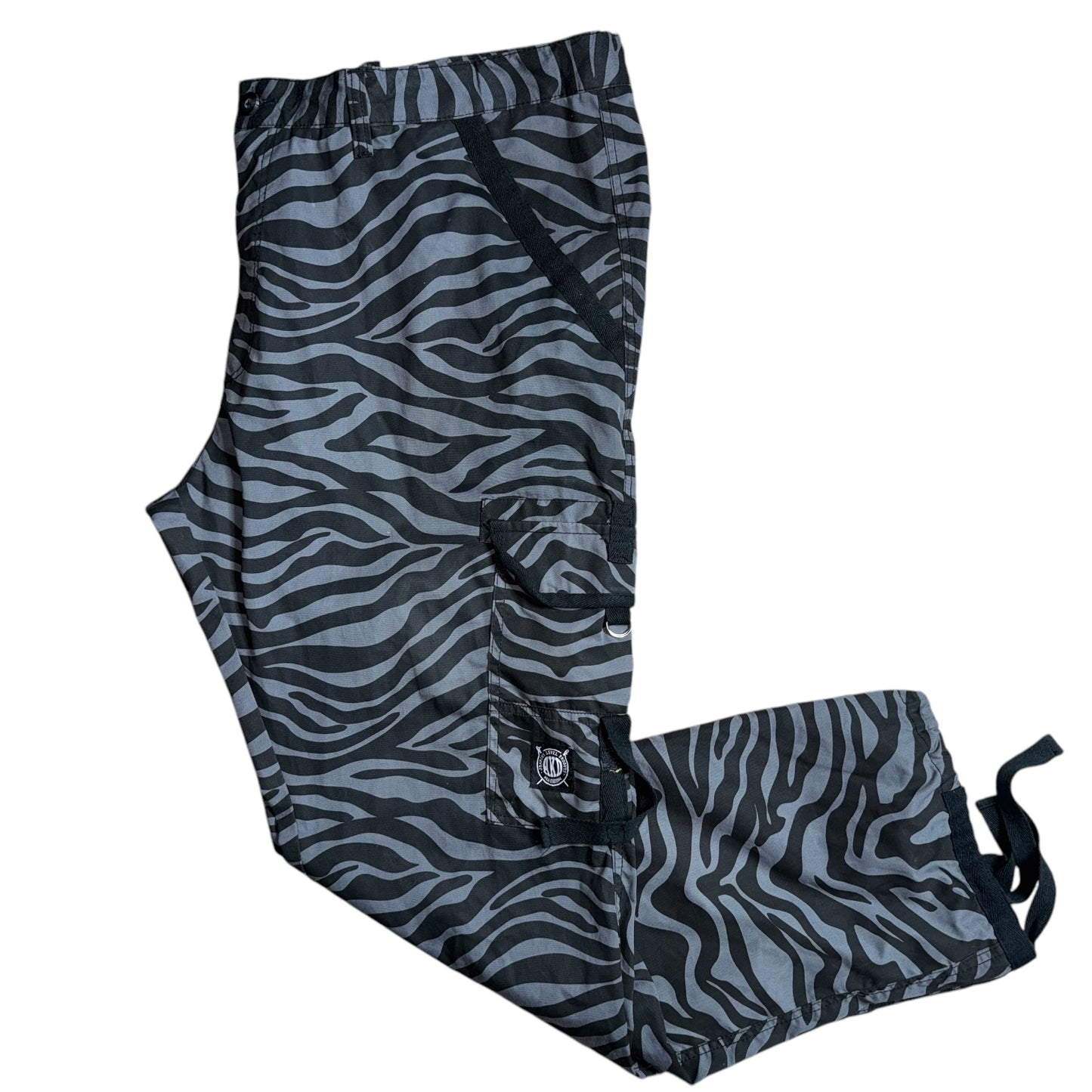 Grey Zebra Cargo Pants