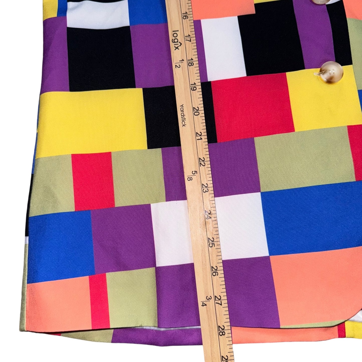 Multicolor Square Block Blazer