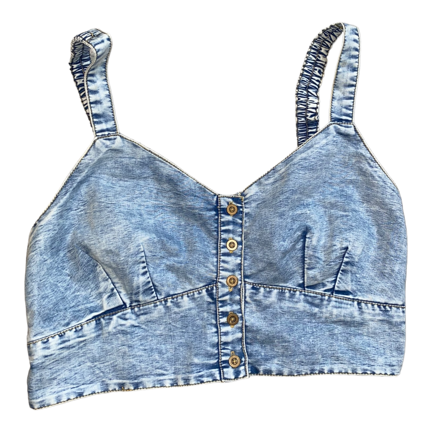 Denim Crop Top Tank